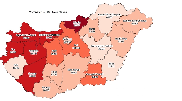 Covid Update: Hungary Records 2 Coronavirus Fatalities, 106 New Infections