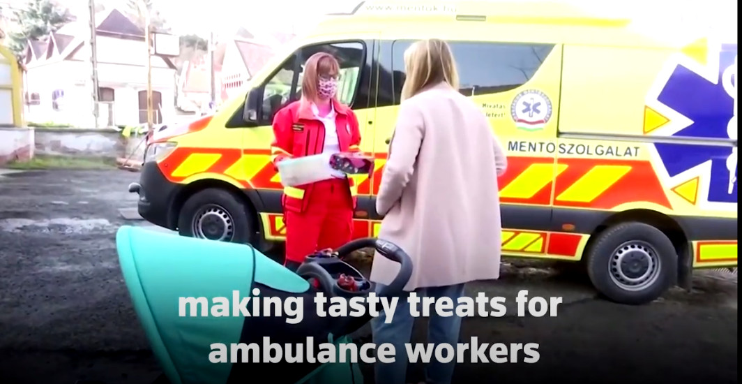 Watch: Kind Hungarians Bake For Ambulance Crews