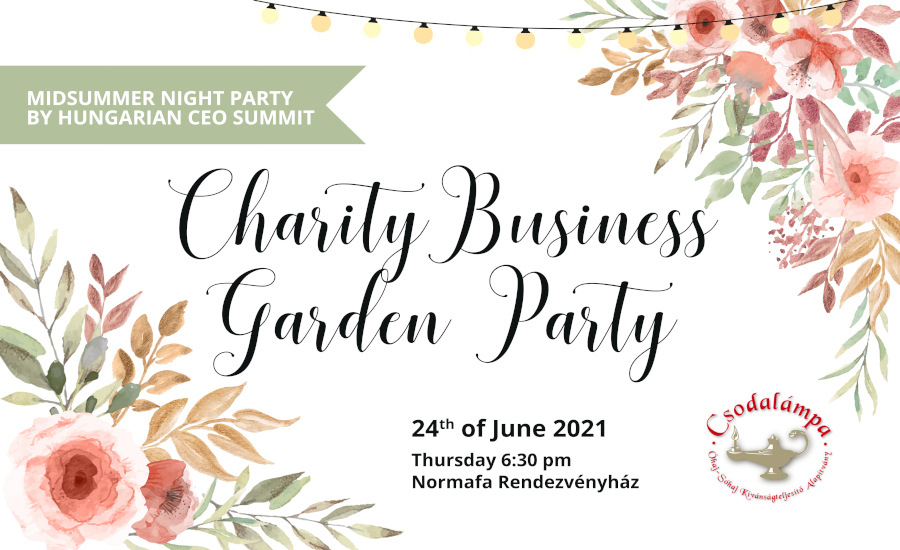 Invitation: Midsummer Night Charity Garden Party, Normafa Budapest, 24 June