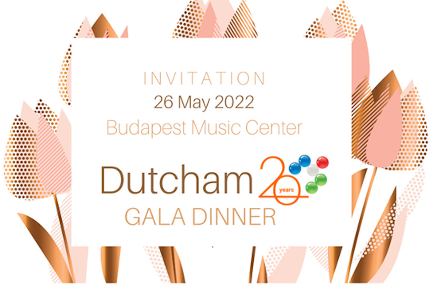 Fully Booked: Dutcham Gala Dinner, Budapest Music Center, 26 May