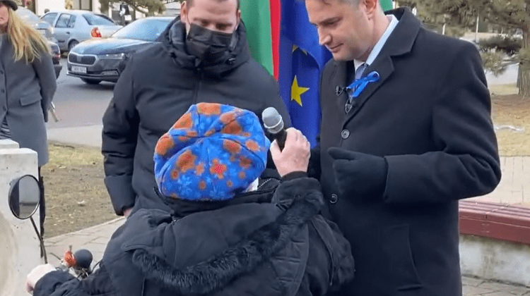 Watch: Opposition PM Candidate Punched in Face by Disabled Old Lady