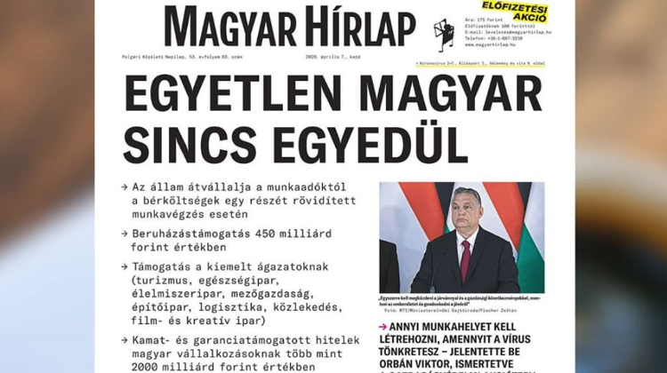 Major Newspaper in Hungary 'Magyar Hírlap' Suspends Print Edition