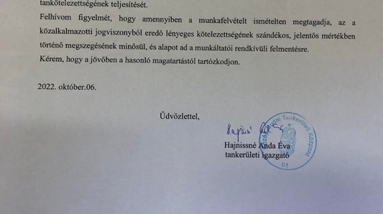 School Boards Issue Warnings Against Civil Disobedience by Teachers in Hungary