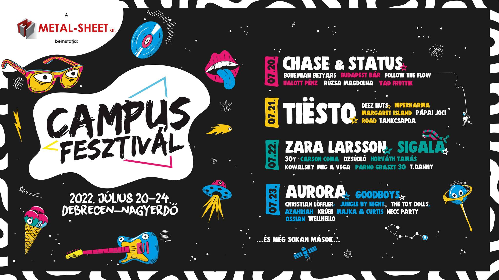 'Campus Festival' in Debrecen, 21 - 24 July