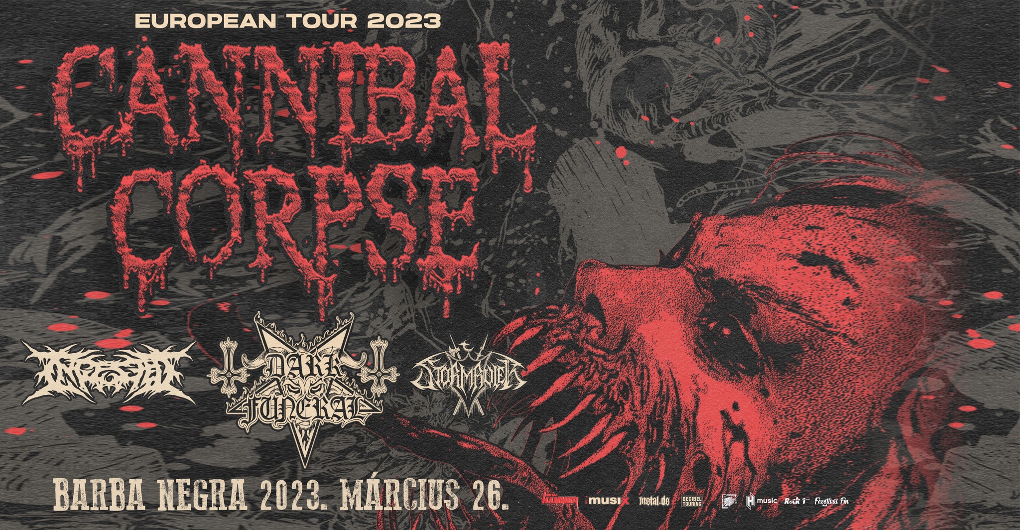 Cannibal Corpse, Barba Negra Budapest, 26 March