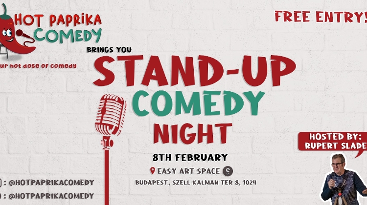 English Stand-Up Comedy Showcase, Easy Art Space Budapest, 8 February