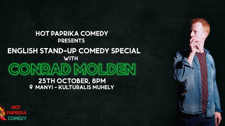 English Stand-Up Comedy Special with Conrad Molden, Manyi Kulturális Műhely Budapest, 25 October