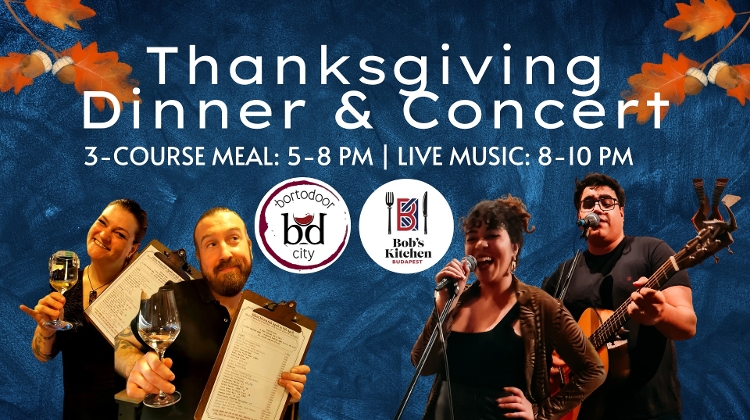 Thanksgiving Dinner & Concert, Bortodoor Wine Budapest, 24 November