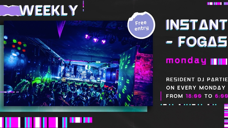 Free Entry to Instant- Fogas Budapest, 1 January