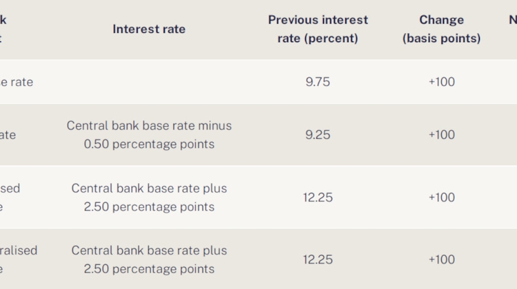 Base Rate Raised Again by Central Bank in Hungary - Extraordinary Measures Explained