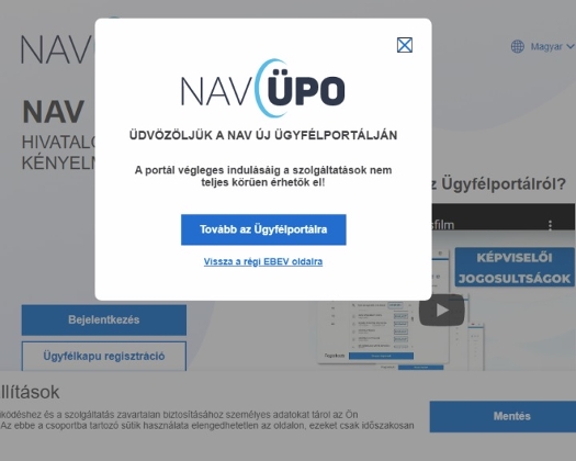 NAV Launches New Online Platform for Clients in Hungary, Inc. English Version