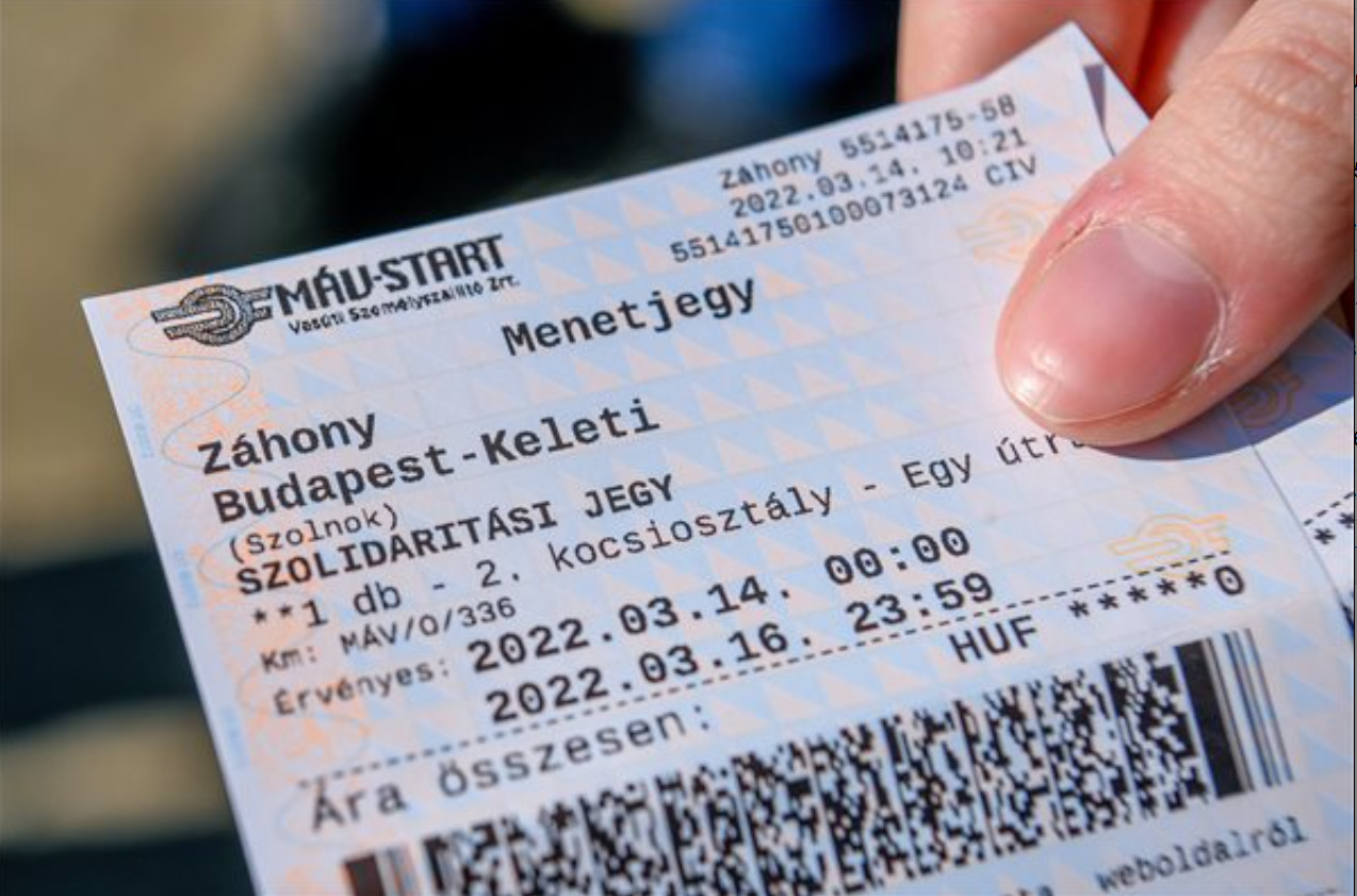 120,000 Train Tickets Given to Refugees from Ukraine in Hungary