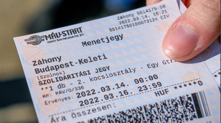 120,000 Train Tickets Given to Refugees from Ukraine in Hungary