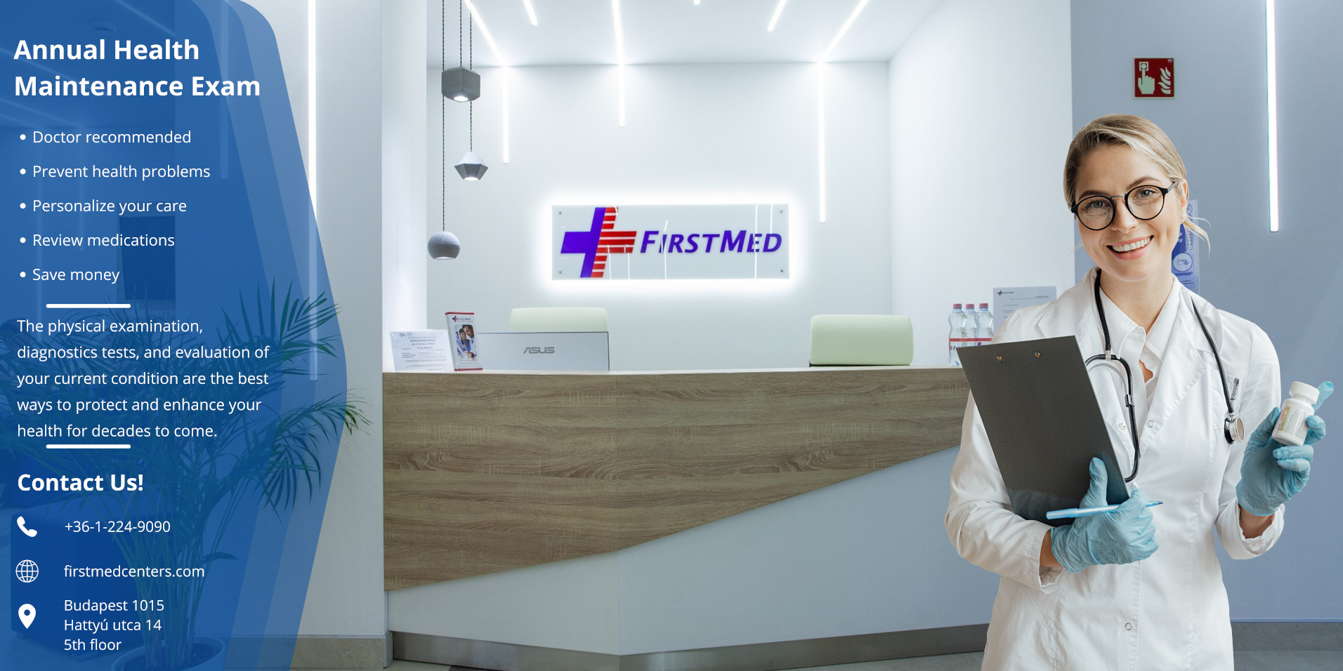 Annual Health Maintenance @ FirstMed in Budapest