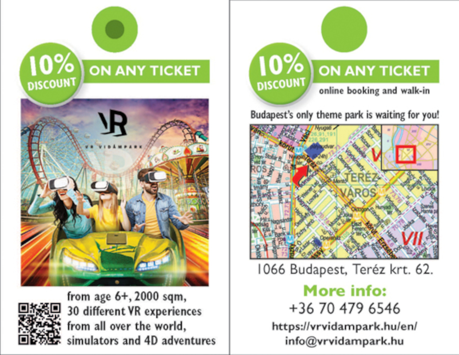10 Percent Discount at VR Park in Budapest with Minicard