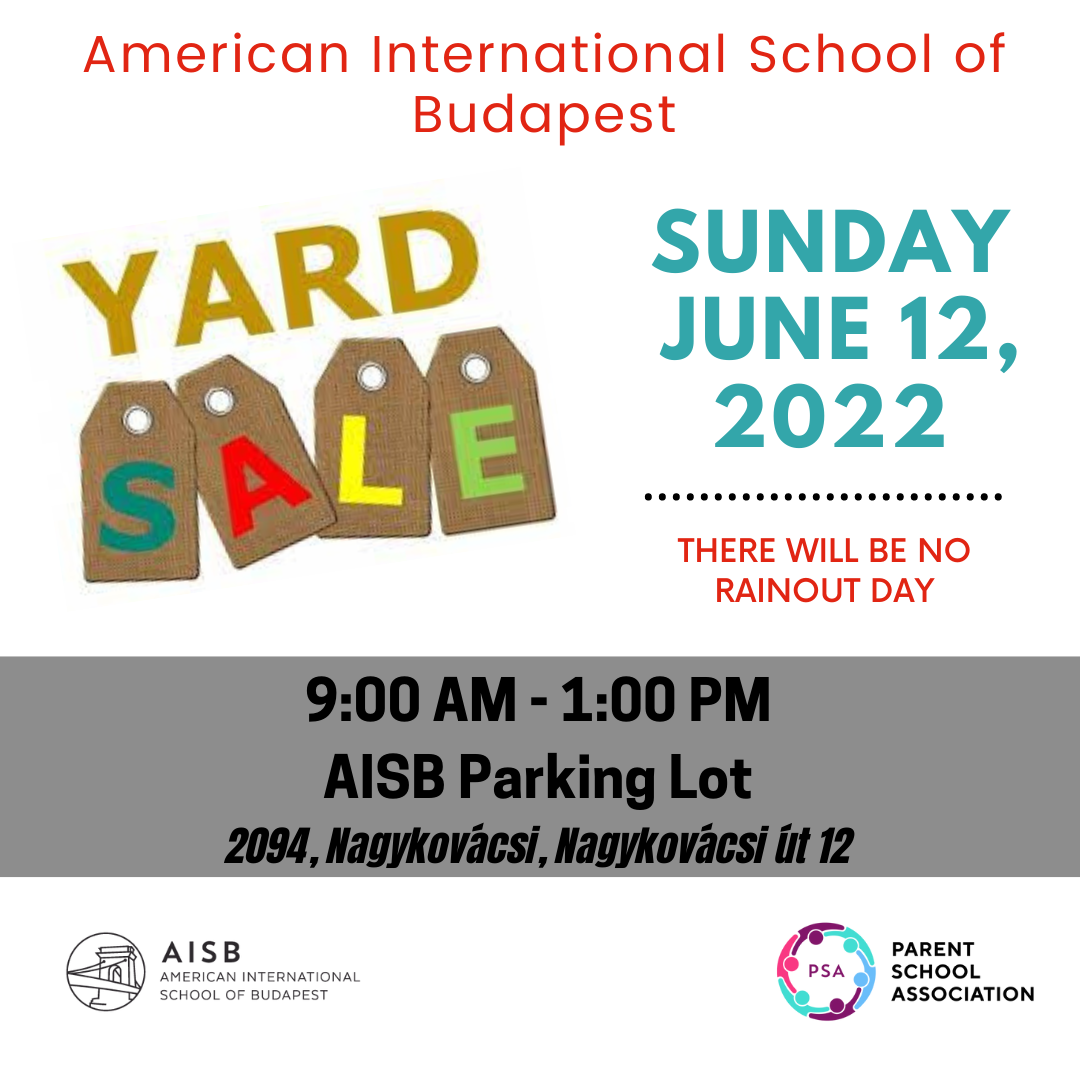 'Yard Sale', American International School Budapest, 12 June