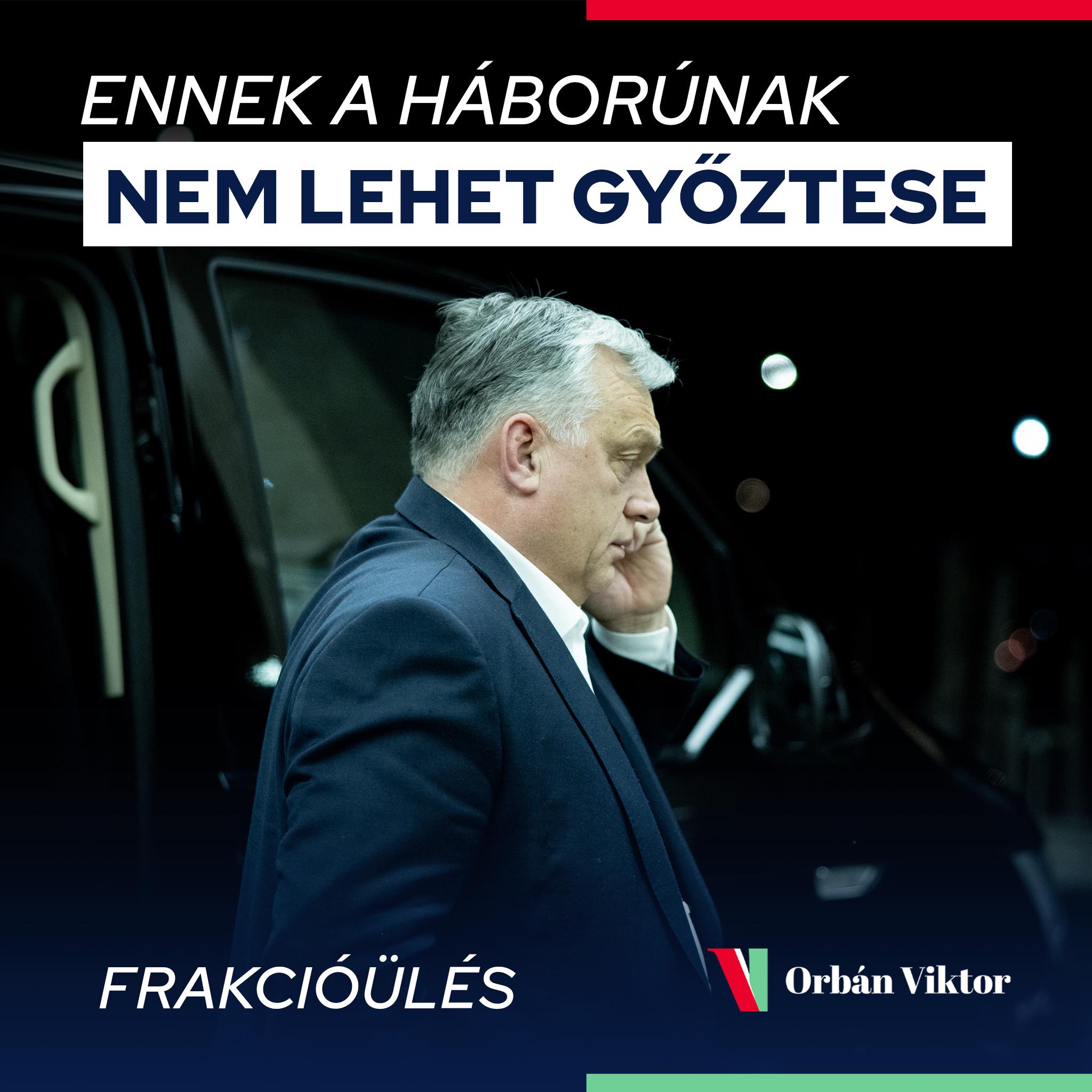 'No Winner Possible' in Ukraine, Says Orbán