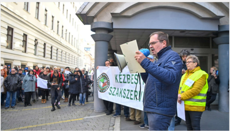 Postal Workers Pay Protest in Budapest
