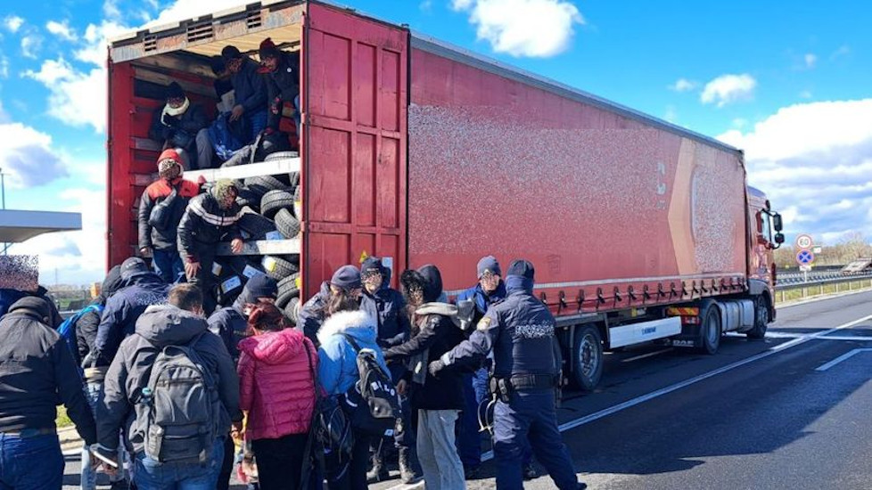 Forty Illegal Asian Migrants Found Squeezed Into Truck At Hungarian Border