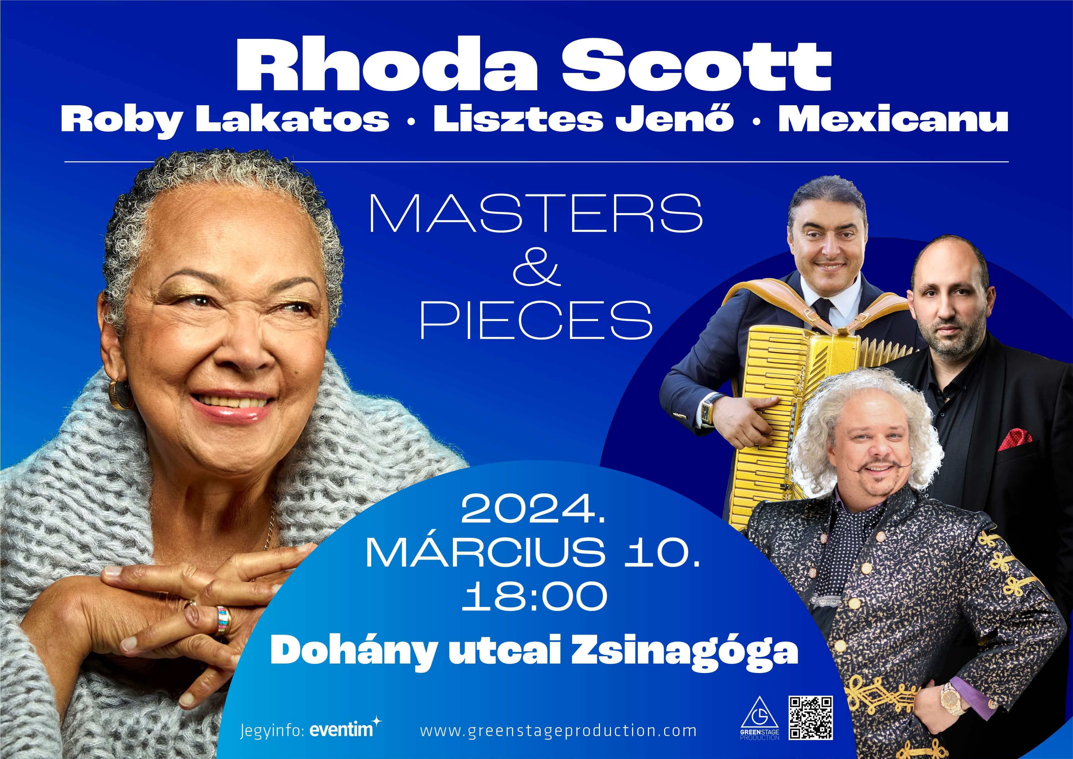 Rhoda Scott Concert, Dohány Street Synagogue Budapest, 10 March