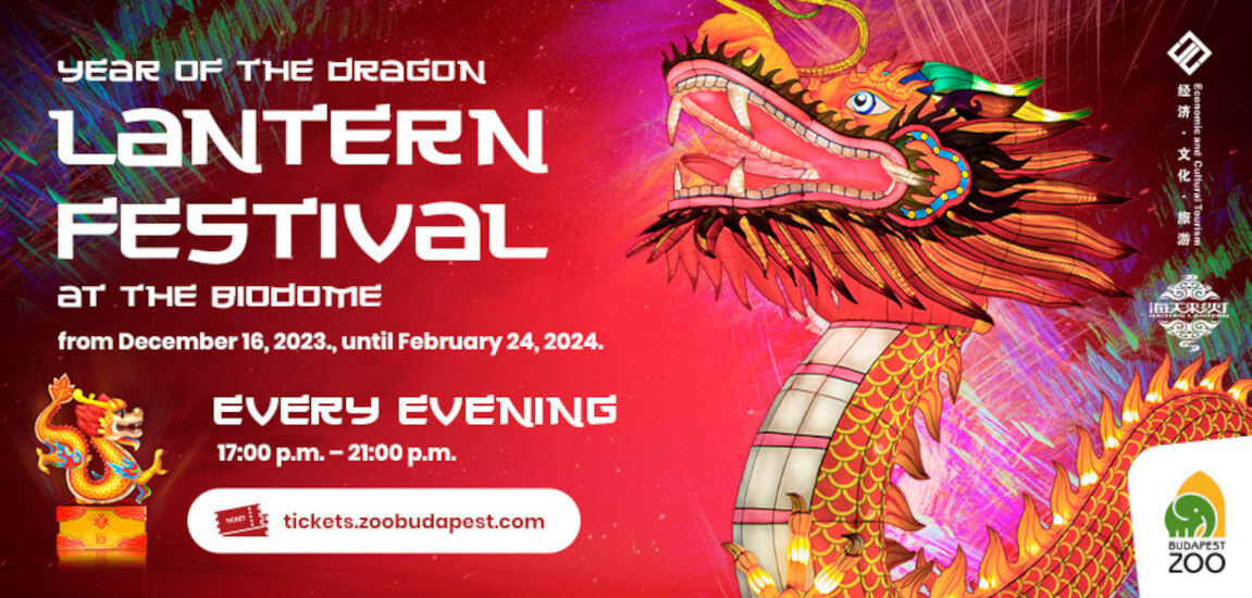 'Year of the Dragon Lantern Festival' at Budapest's Biodome