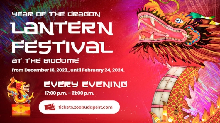 'Year of the Dragon Lantern Festival' at Budapest's Biodome