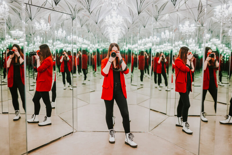 'Infinity Room', Museum of Illusions in Budapest, 25 April