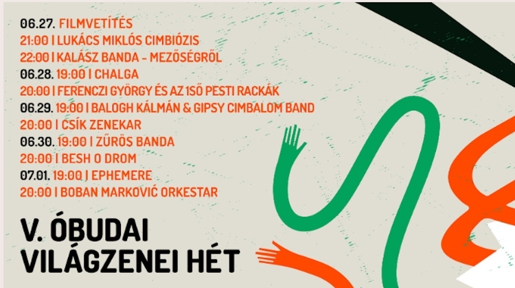 'Óbuda World Music Week', Kobuci Garden Budapest, 27 June - 1 July