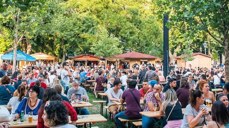 Downtown Beer Festival Takes Over Main Square in Budapest