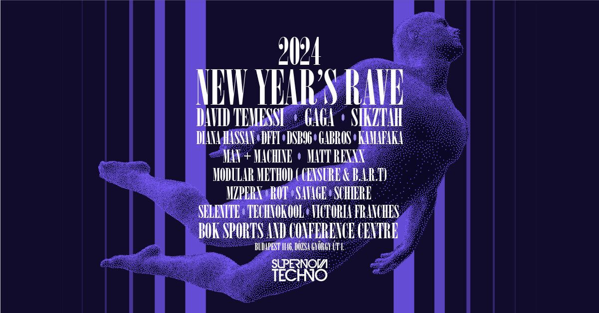 New Year's Rave 2024, BOK Hall Budapest, 31 December