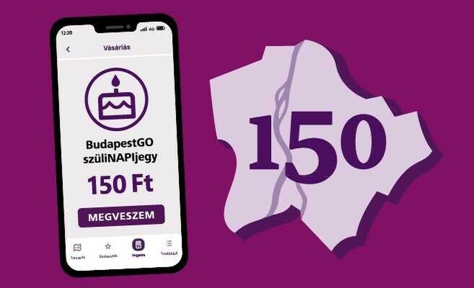 150th Birthday Treat: Enjoy Unlimited Travel on Public Transport in Budapest for HUF 150