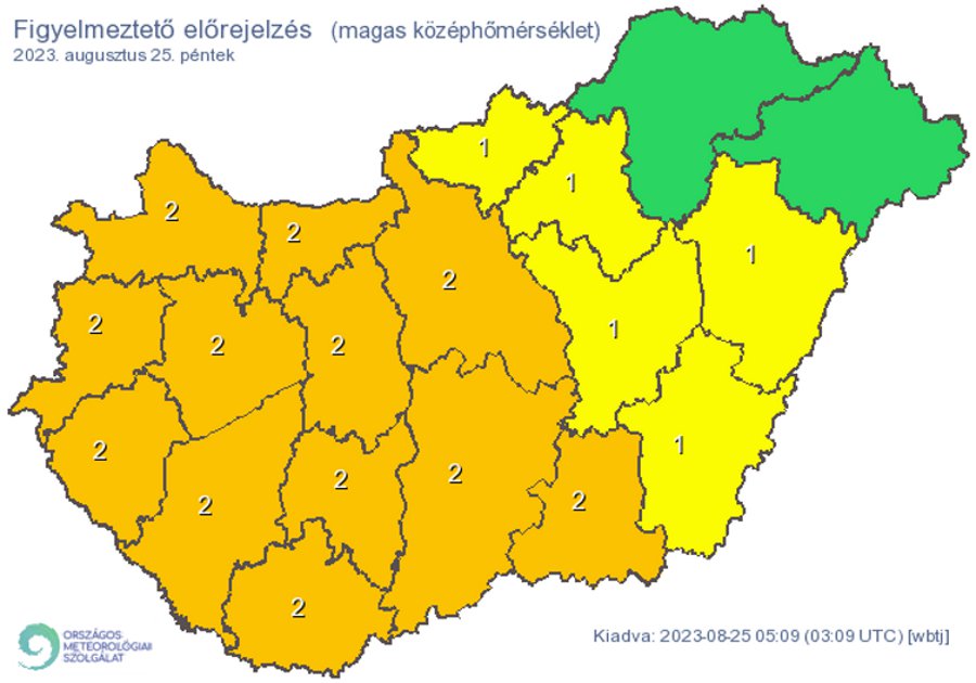 Highest Alert Activated Concerning Extreme Heat in Hungary