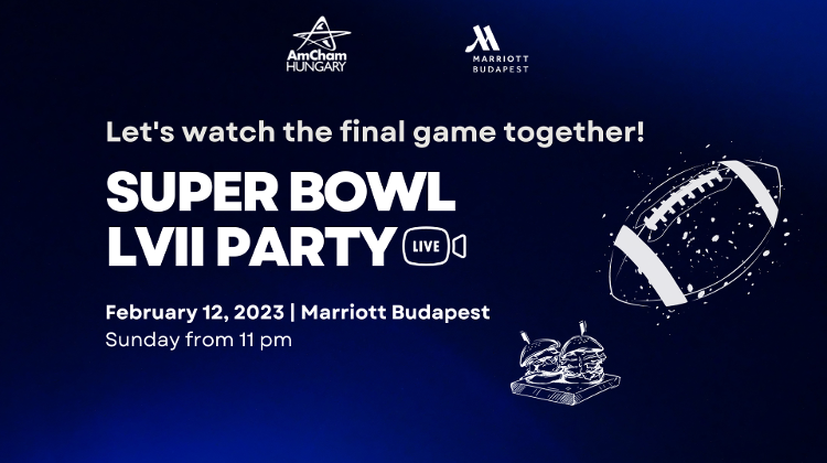 AmCham Super Bowl LVII Watch Party, Marriott Hotel Budapest, 12 February
