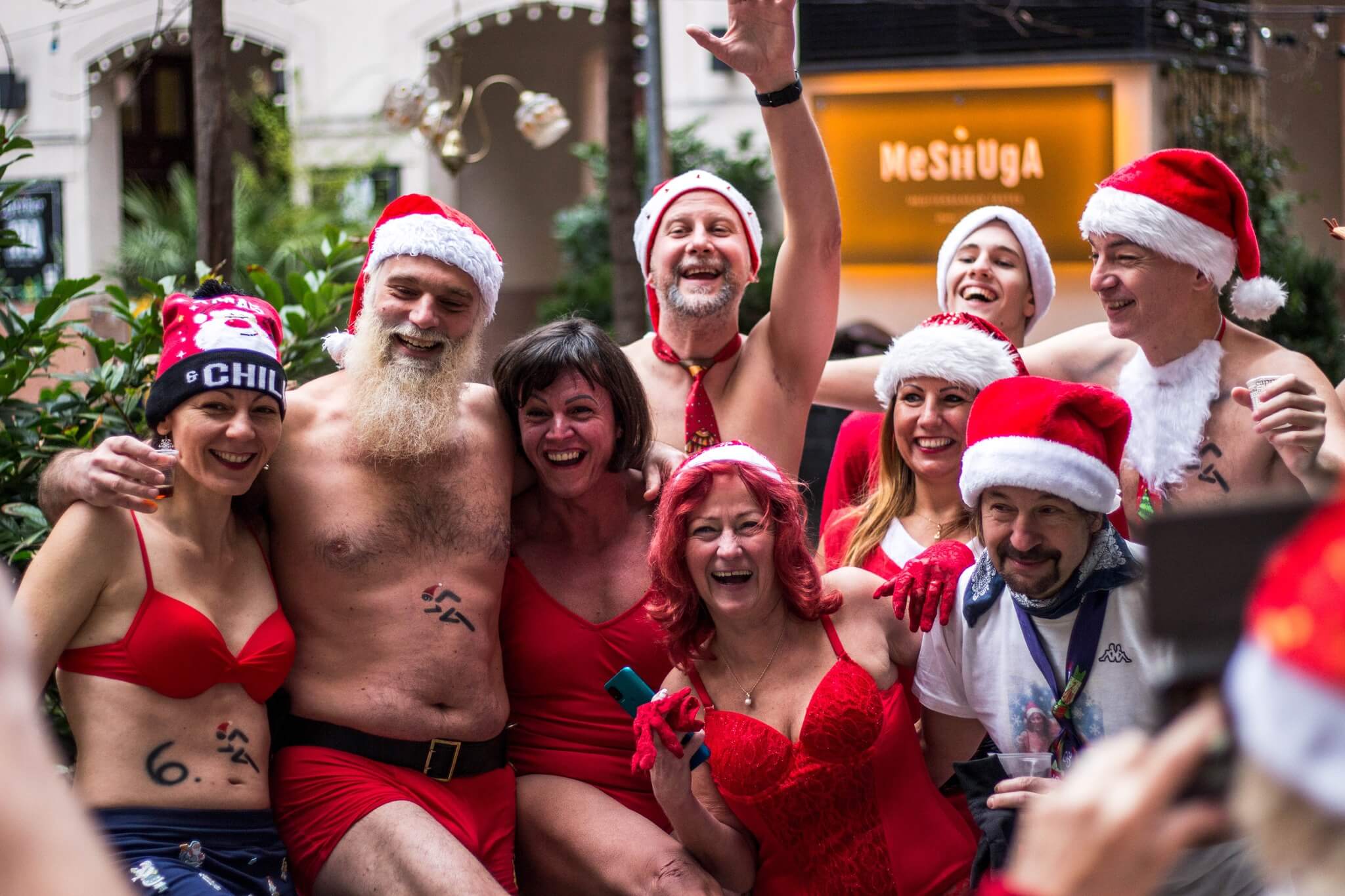 Watch: Half-Naked Santas Brave Budapest's Cold Weather for Annual Charity Fun Run