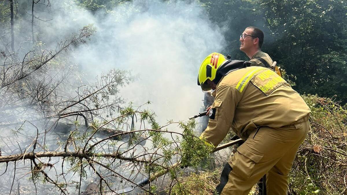 Hungarian Firefighters Join Fight Against Wildfires in North Macedonia