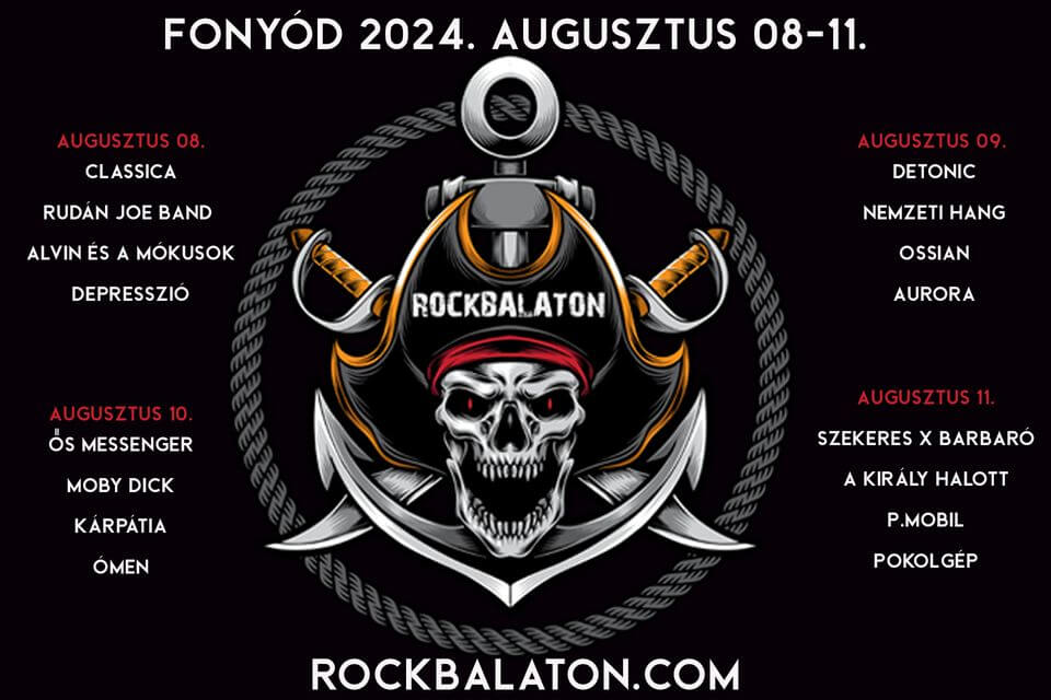 Summer festival: RockBalaton, Fonyód, 8 - 11 August