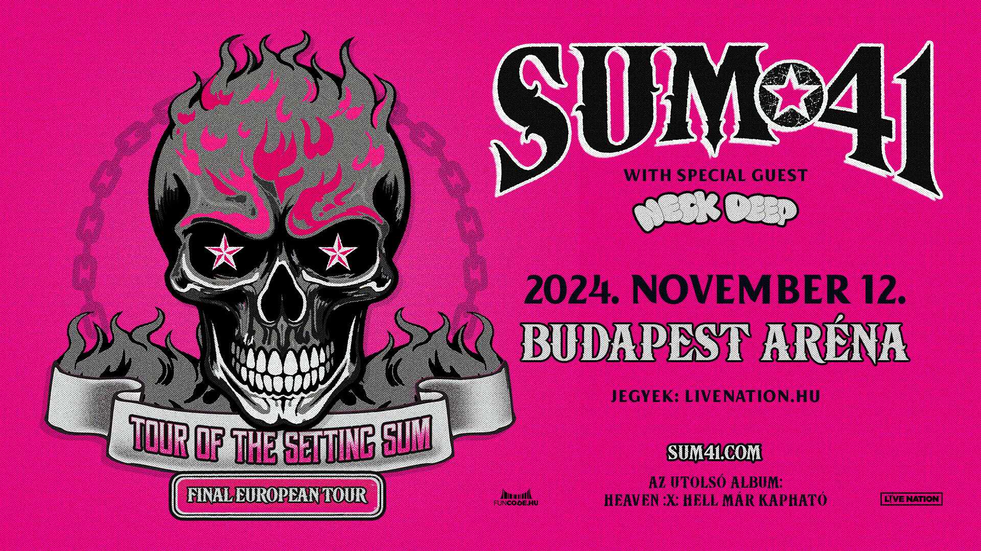 Sum 41, Budapest Sportaréna, 12 November