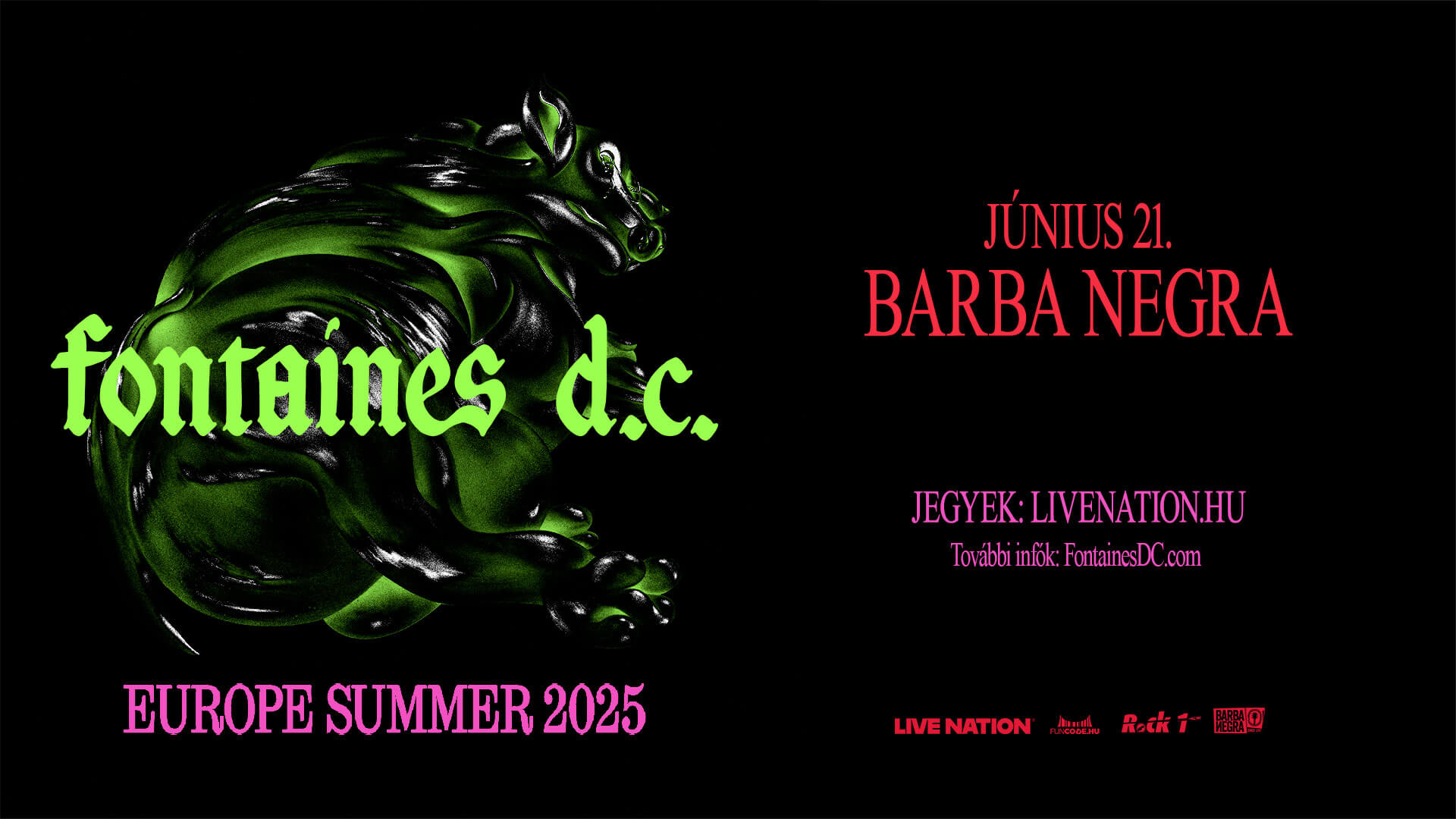 Fontaines D.C., Barba Negra Budapest, 21 June 2025