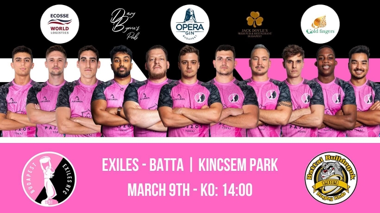 Rugby: Exiles vs Batta, Kincsem Park Budapest, 9 March