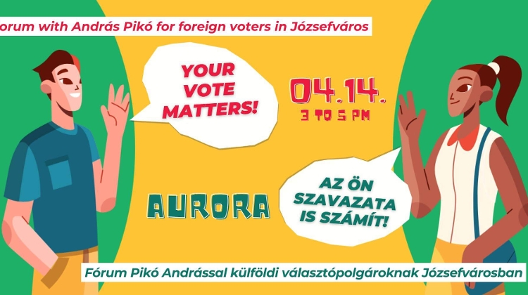 Forum with András Pikó for Foreign Voters in Józsefváros, Budapest, 14 April
