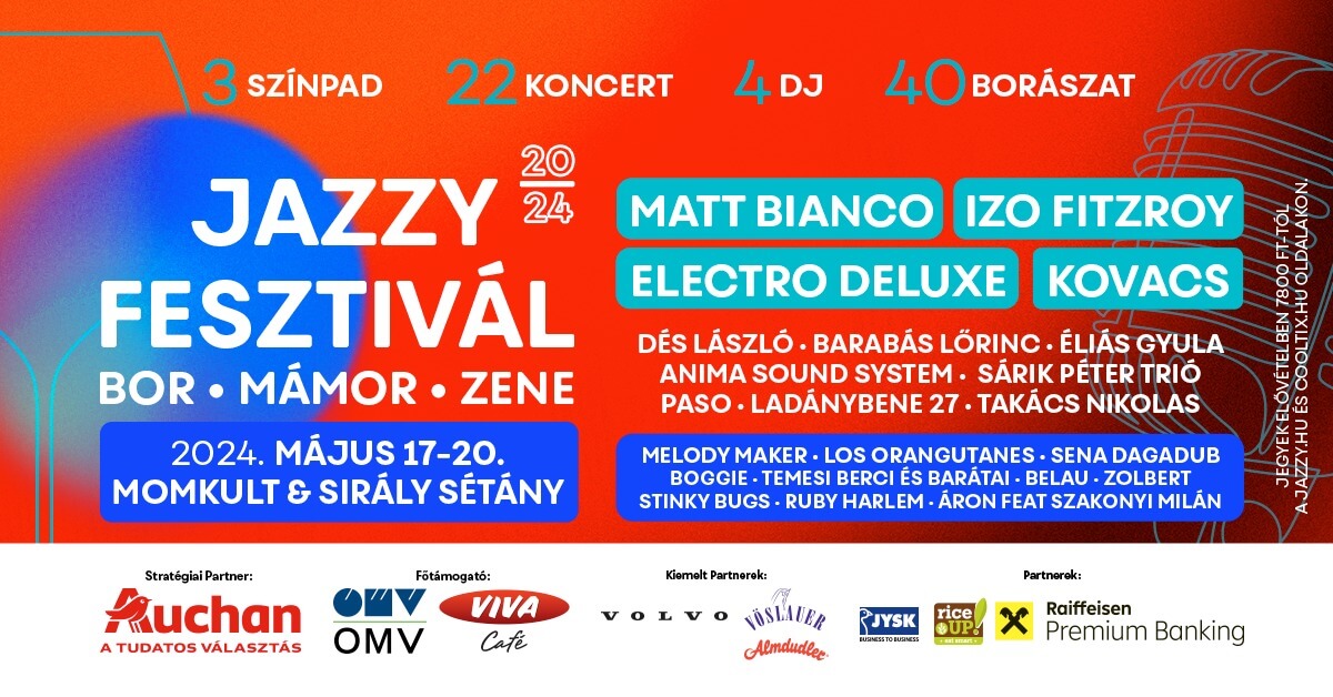 Jazzy Festival, MOMkult Budapest, 17- 21 May