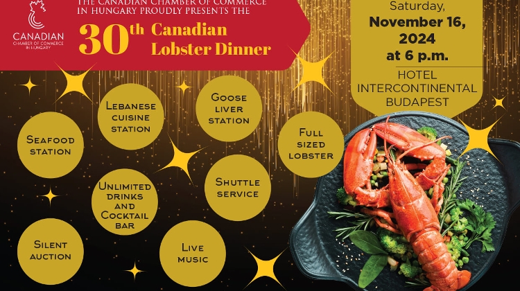 30th Canadian Lobster Dinner, Hotel InterContinental Budapest, 16 November