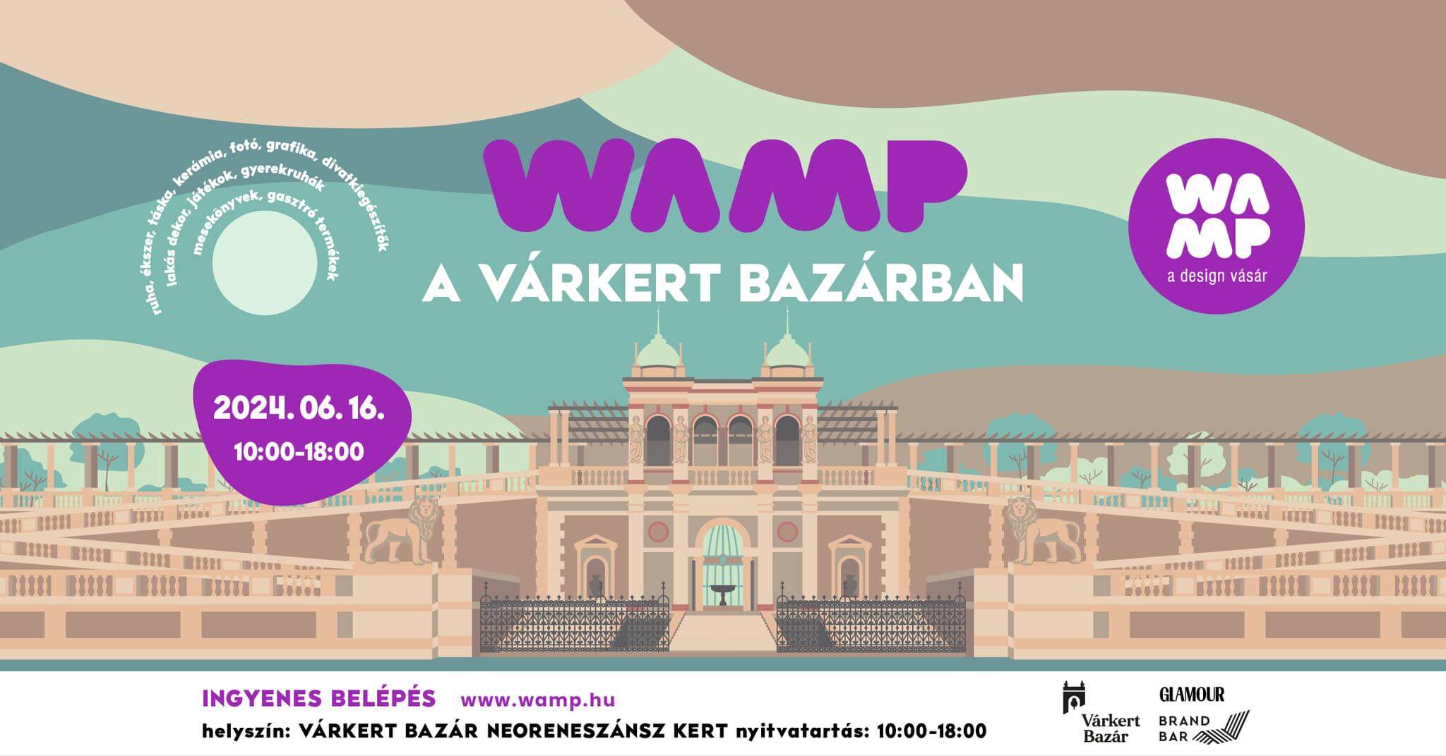 Wamp Design Market, Várkert Bazár Budapest, 16 June