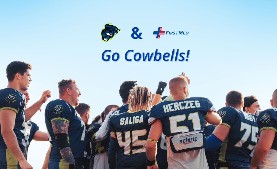 FirstMed Budapest Joins Forces with Cowbells, American Football Team