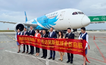First Direct Flight from Guangzhou Arrives in Budapest