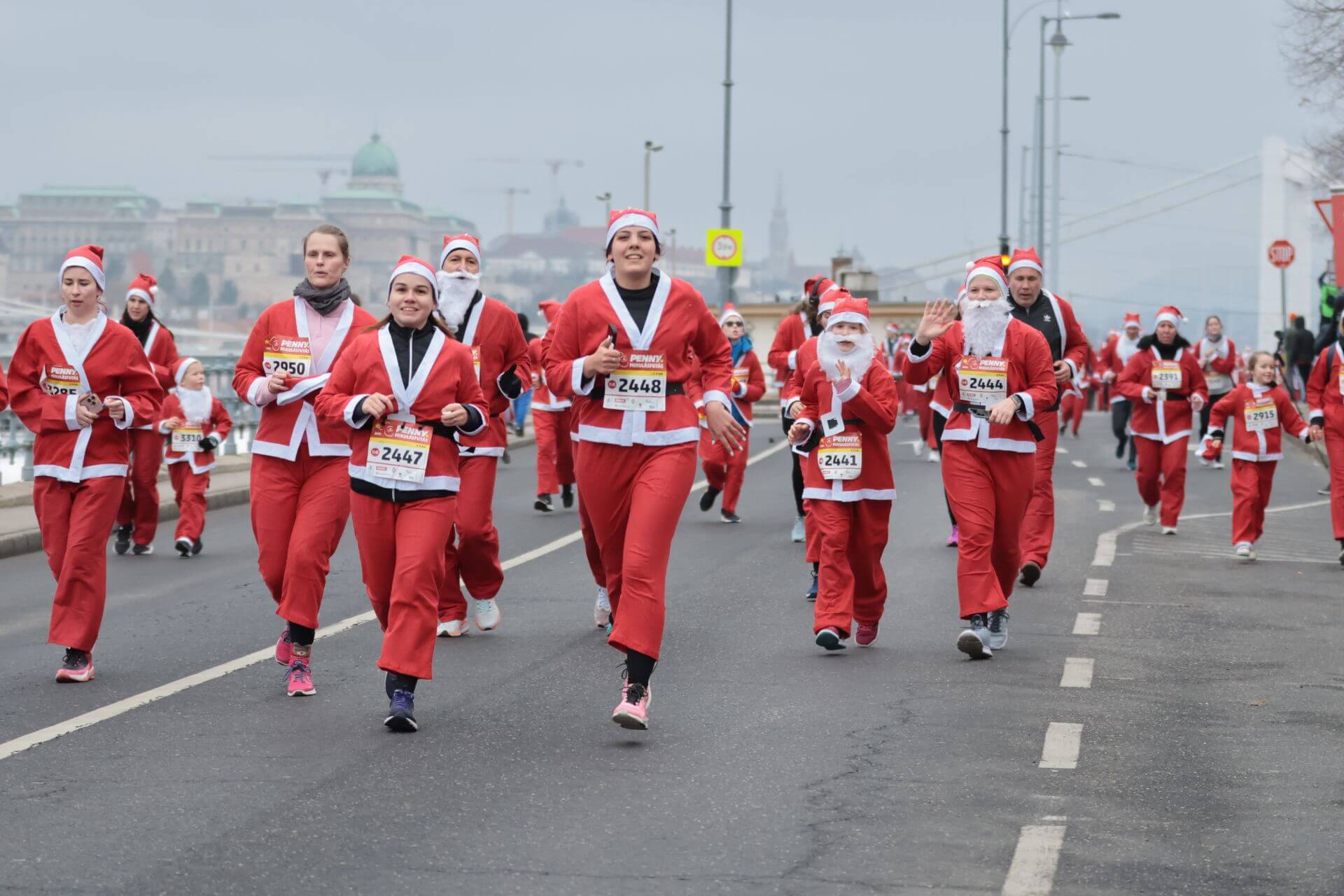 Watch: Santa Run in Budapest for Charity