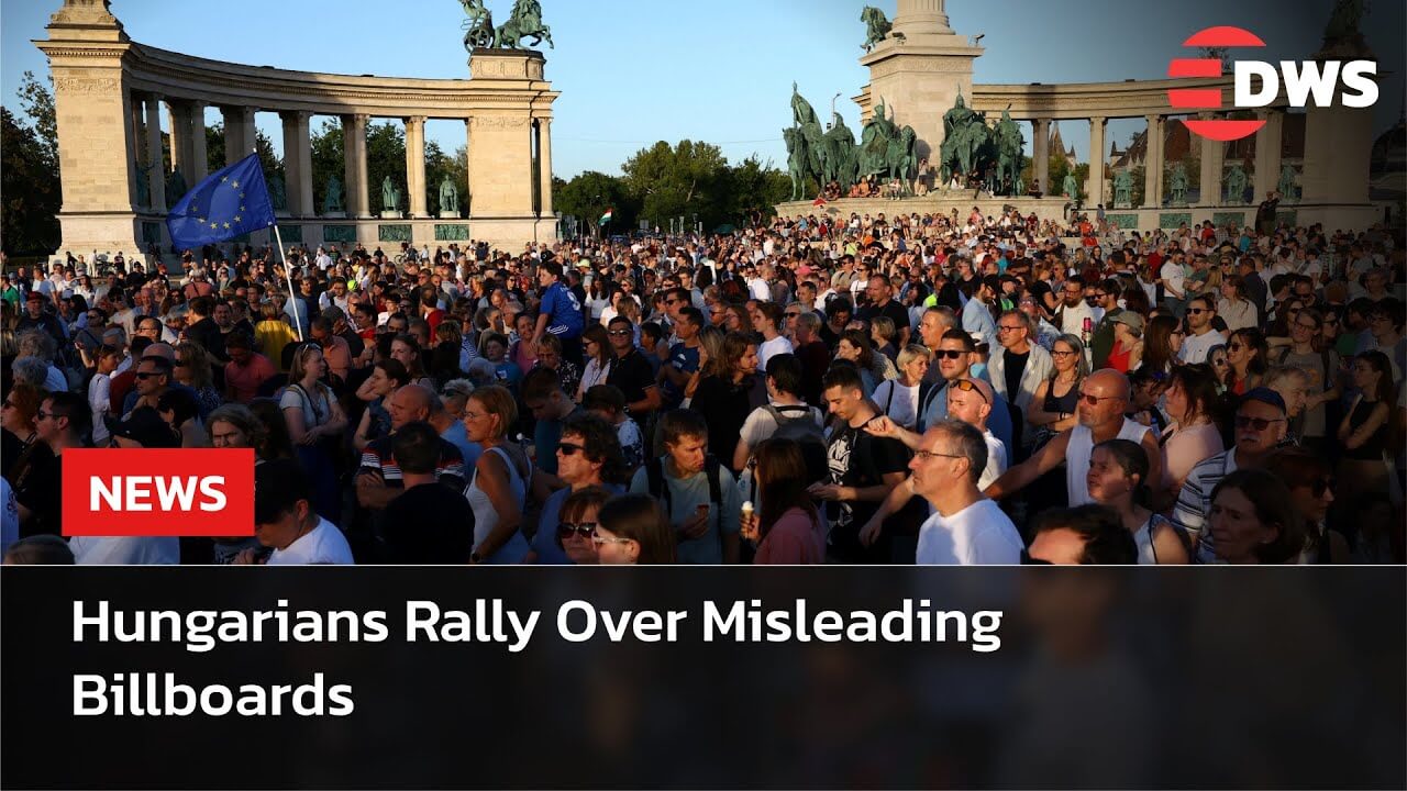 Watch: Protest Erupts in Hungary Over 'Misleading' State-Funded Ads