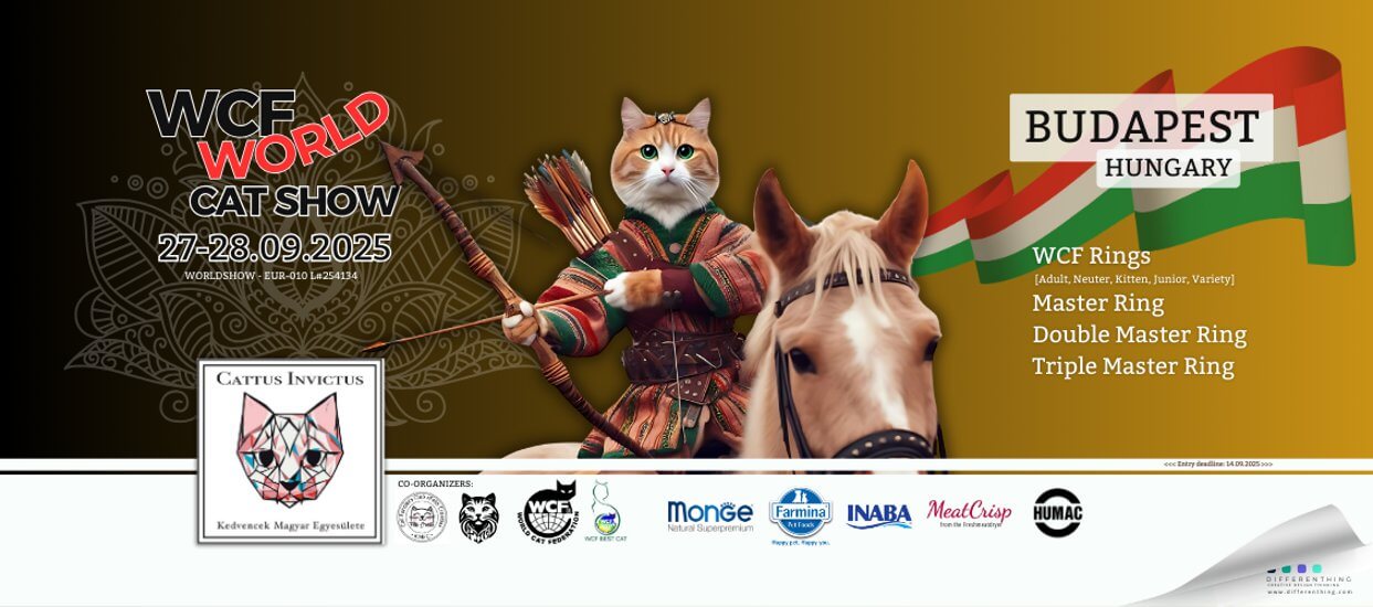 'World Cat Show' in Budapest, 27 - 28 September
