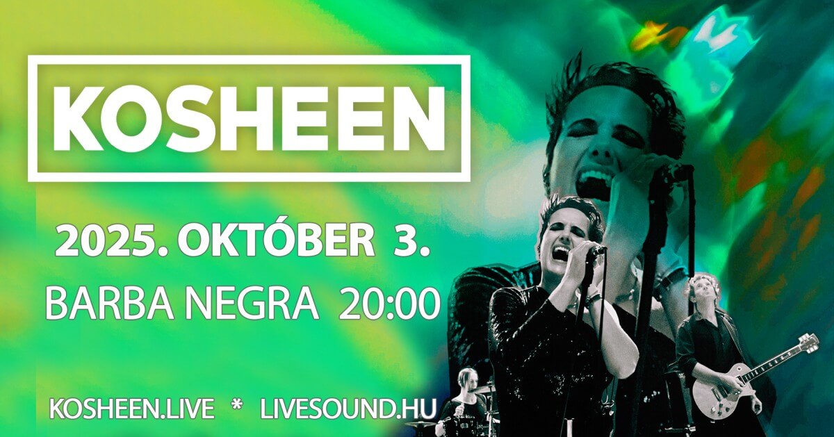 Kosheen Returning to Hungary on 3 October at Barba Negra Budapest