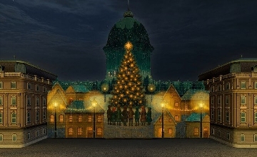 Festive Light Painting & Drone Shows to Light Up Hungarian National Gallery Festive Light Painting & Drone Shows to Light Up Hungarian National Gallery